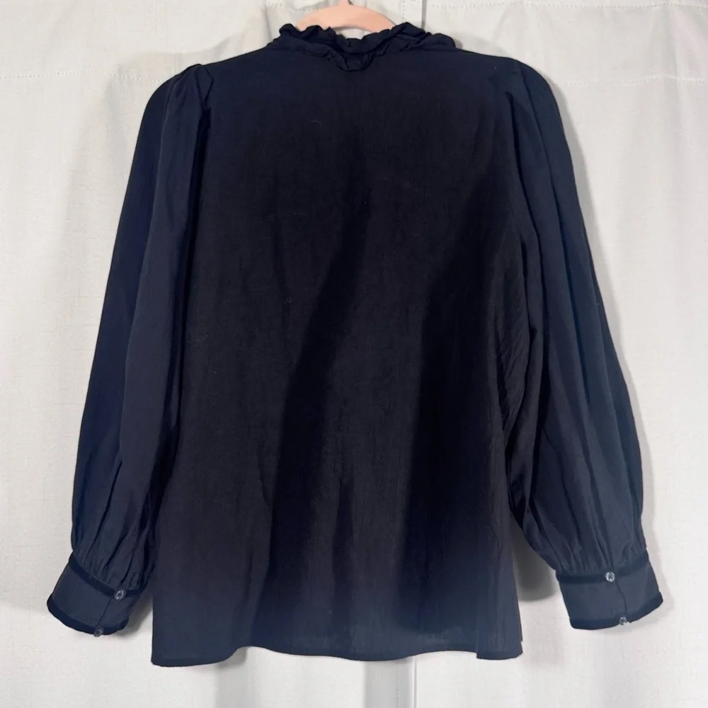 The Great Tuxedo Black Button Up Blouse - Picture 3 of 8